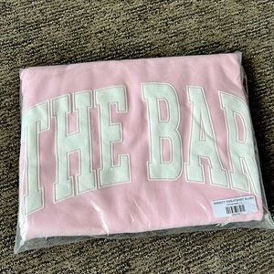 BNWT The Bar varsity sweatshirt – pink / size L, Valentines edition